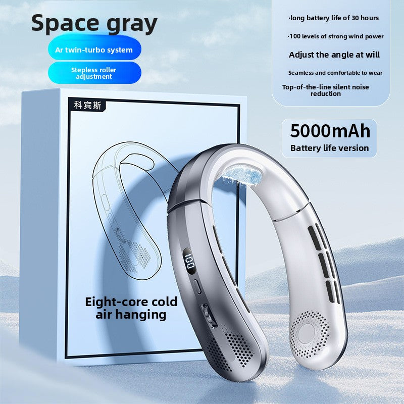 Ventilateur de cou numérique portable USB