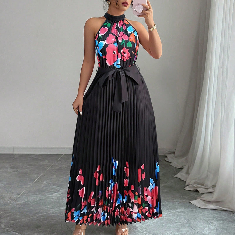 Robe à manches longues en dentelle ajourée