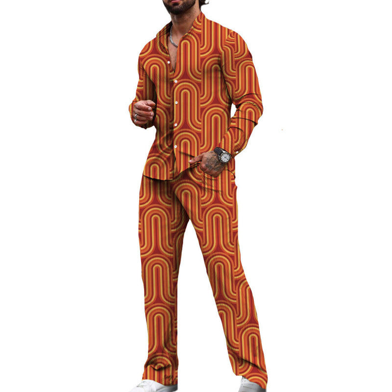 Chemise à manches longues costume décontracté