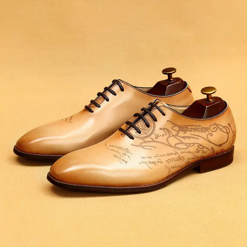 Chaussures habillées Oxford en cuir pour homme
