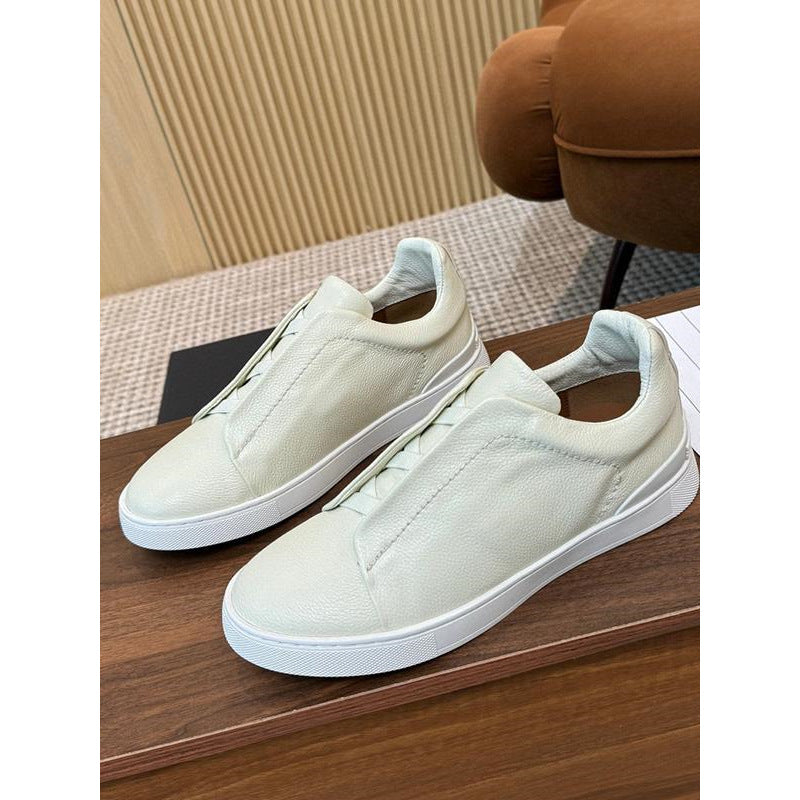 Chaussures décontractées à enfiler pour hommes avec bande élastique