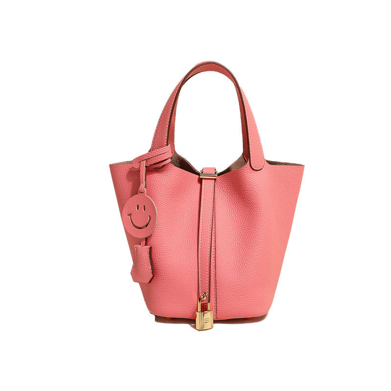 Sac seau en cuir pour femme