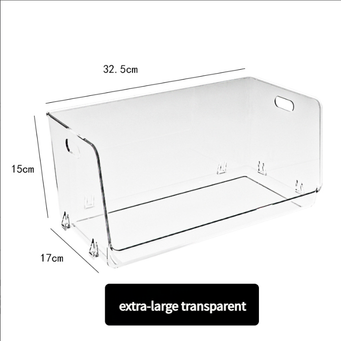 Boîte de rangement pour cosmétiques en surcapacité, boîte de rangement transparente pour bureau, boîte de rangement pour divers articles, boîte de rangement pour produits de soin de la peau et masques