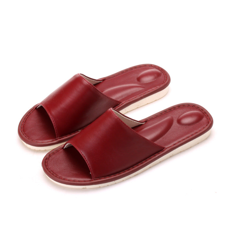 Chaussons en cuir