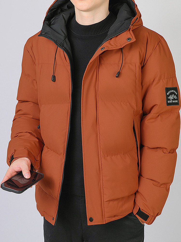 Veste d'hiver thermique coupe-vent pour homme