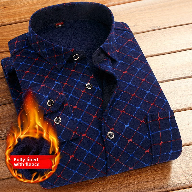 Chemise à carreaux pour homme