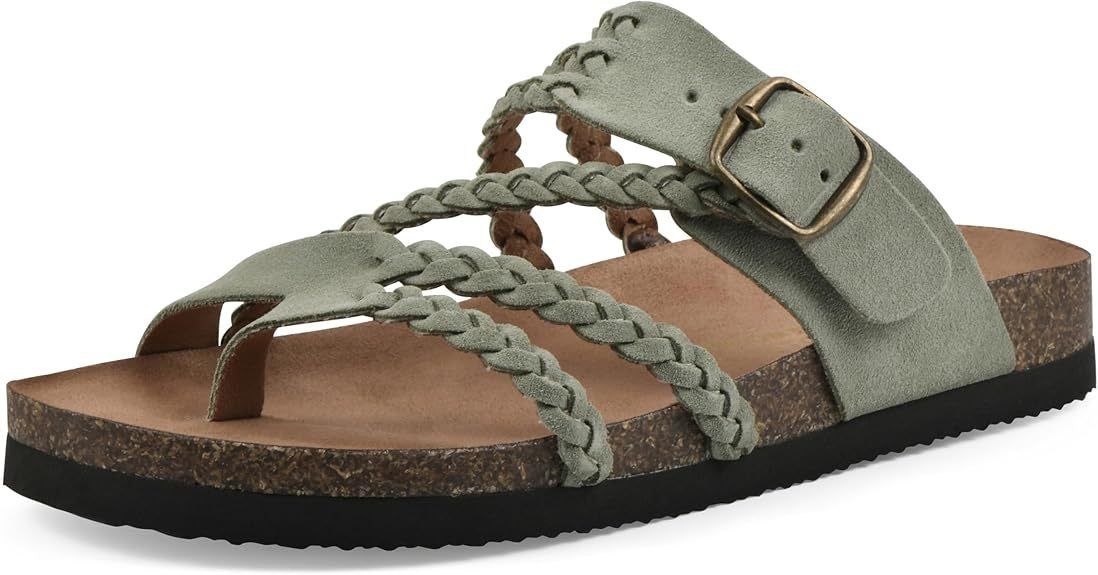 Sandales plates en tricot