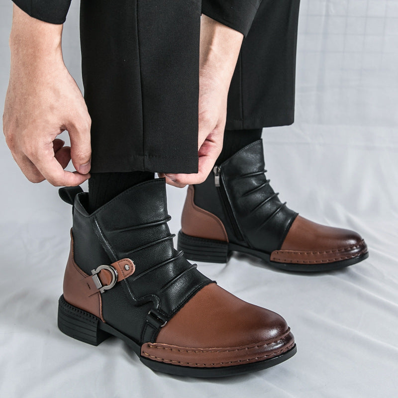 bottes en cuir
