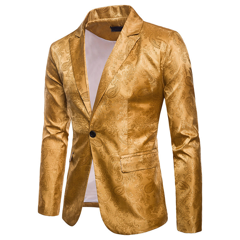 Veste de costume pour homme Slim Fit à simple bouton