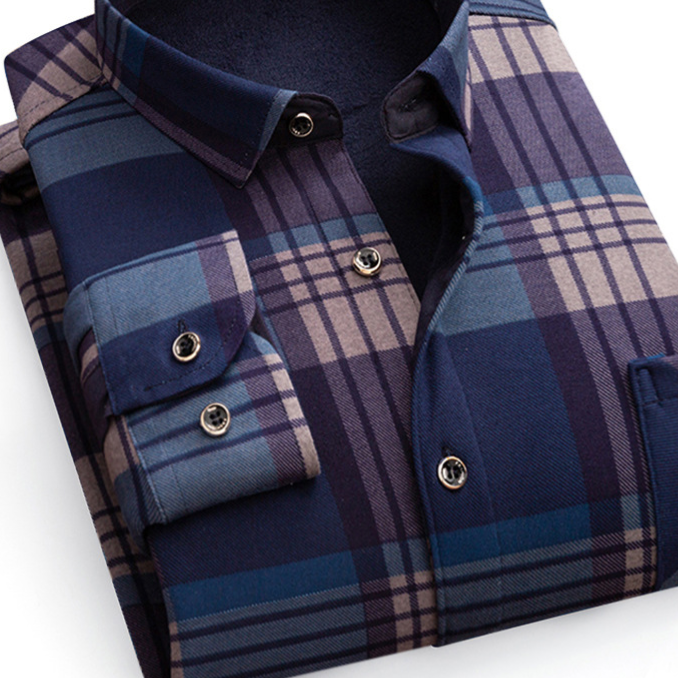 Chemise à carreaux pour homme