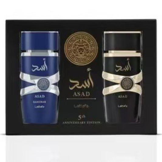 Parfum floral en deux flacons