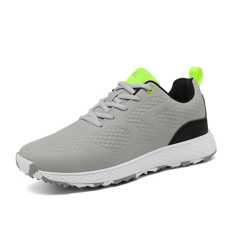Chaussures de golf respirantes à crampons fixes pour le sport
