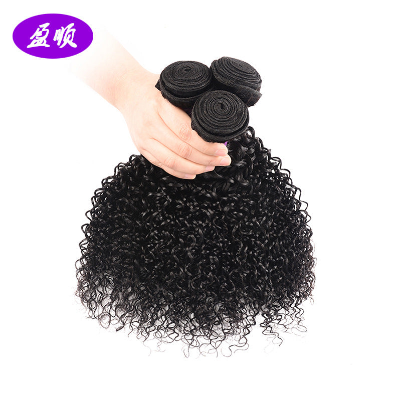 Perruque en cheveux humains boucl�s et cr�pus br�siliens
