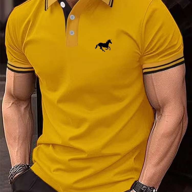 Polo homme imprimé numérique 3D