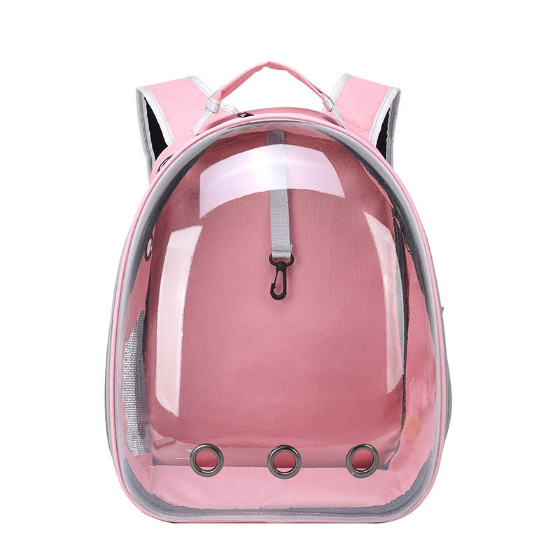 Sac à dos transparent pour animaux avec porte latérale