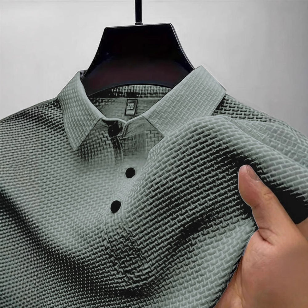 Men's Mesh Polo Shirt Short Sleeve Summer T-Shirt