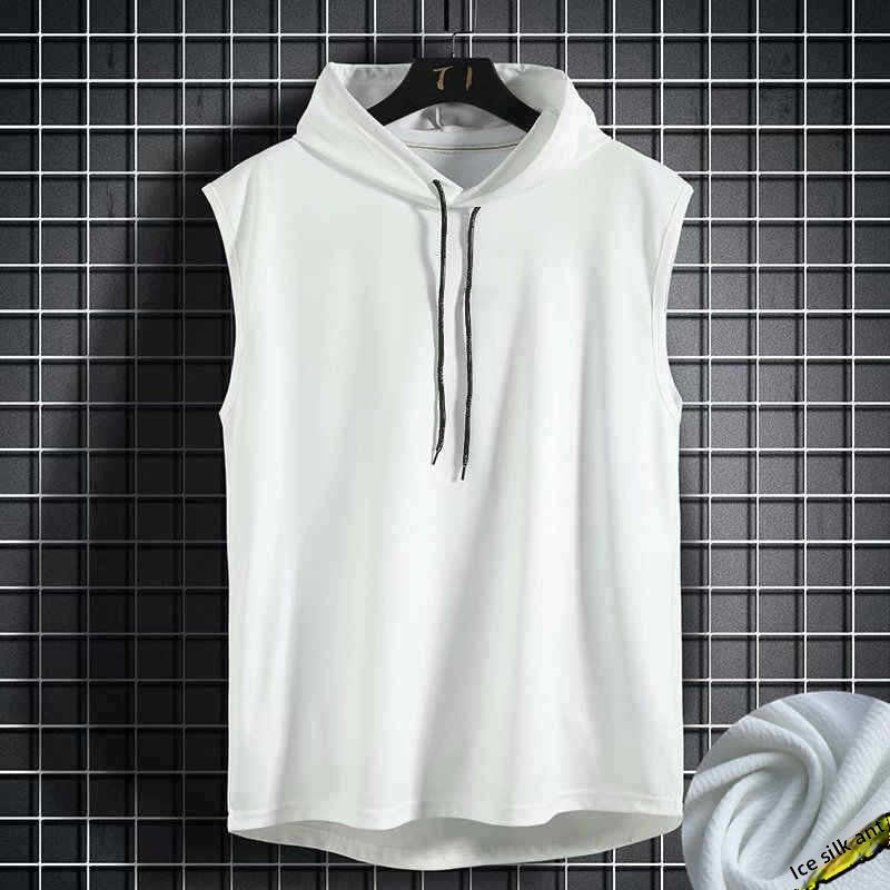 Habit :Sweat à capuche sans manches pour homme