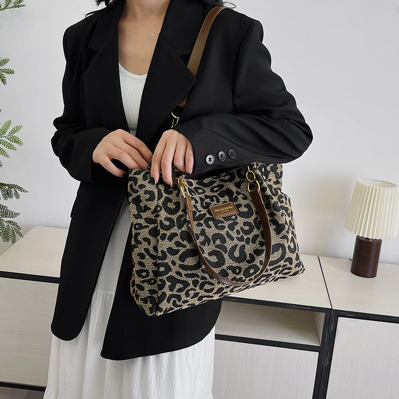 Sac cabas simple en toile à bandoulière