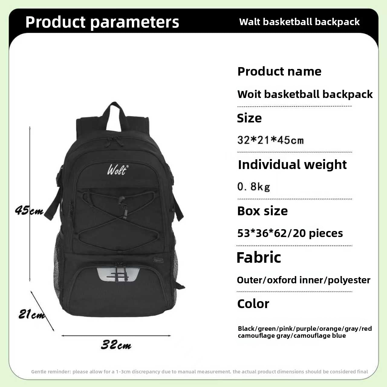 Sac à dos de sport multifonction