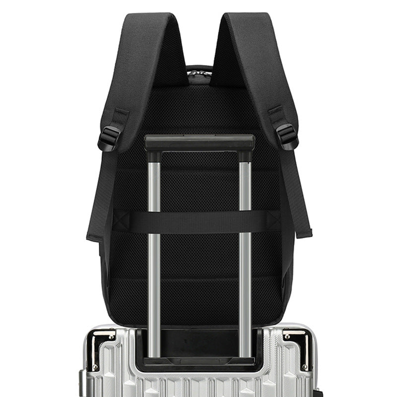 Sac à dos d’ordinateur portable à coque rigide avec bandes réfléchissantes