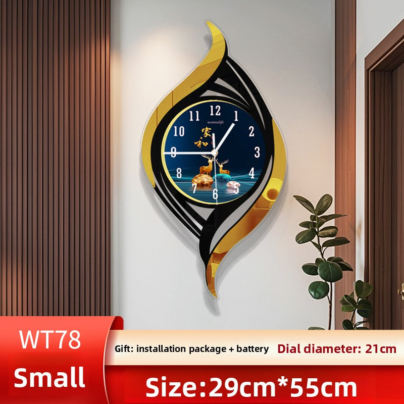 Horloge murale en quartz silencieuse style nordique