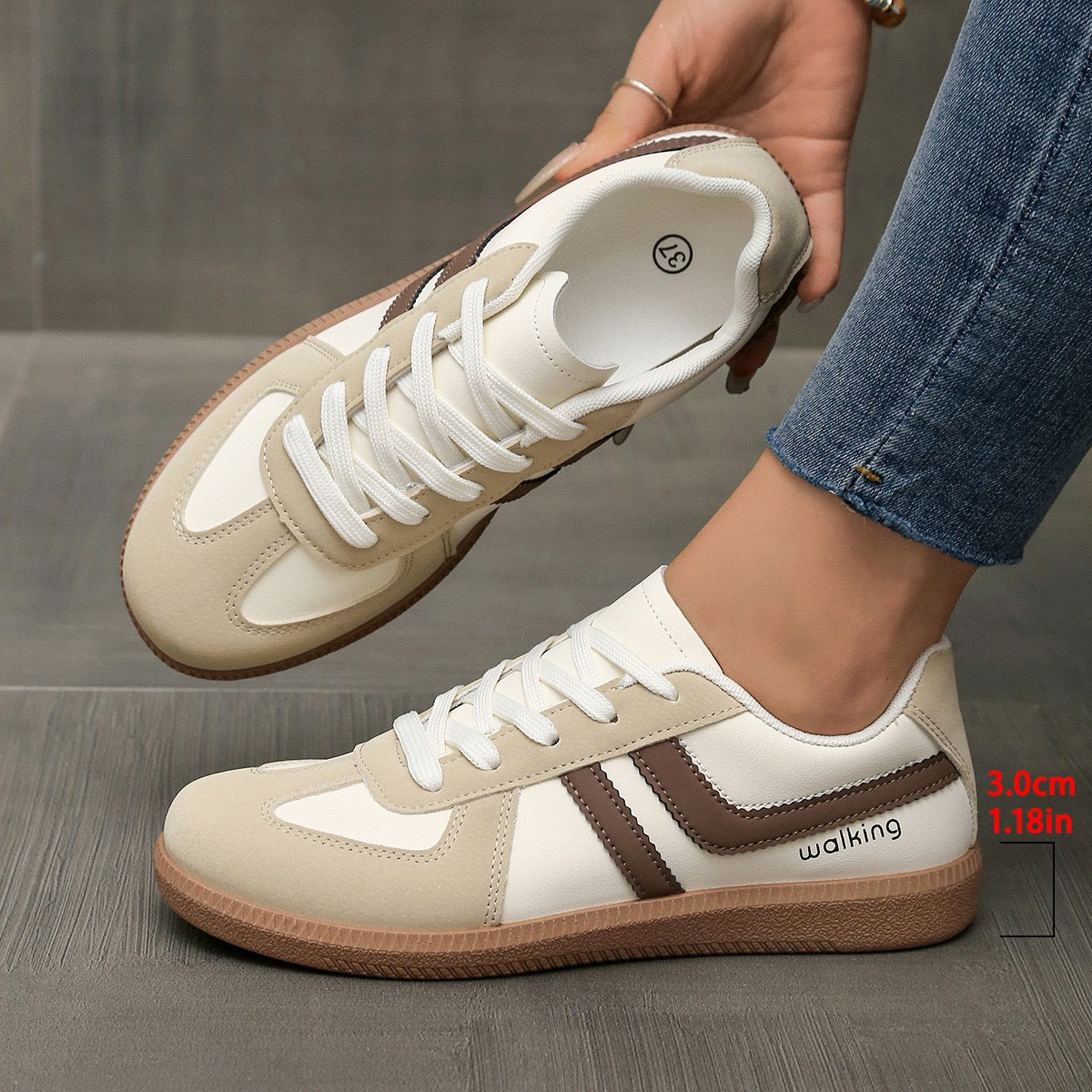 Chaussures de sport décontractées rétro pour femmes