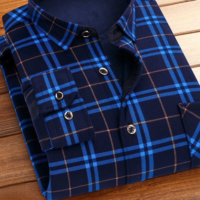 Chemise à carreaux pour homme