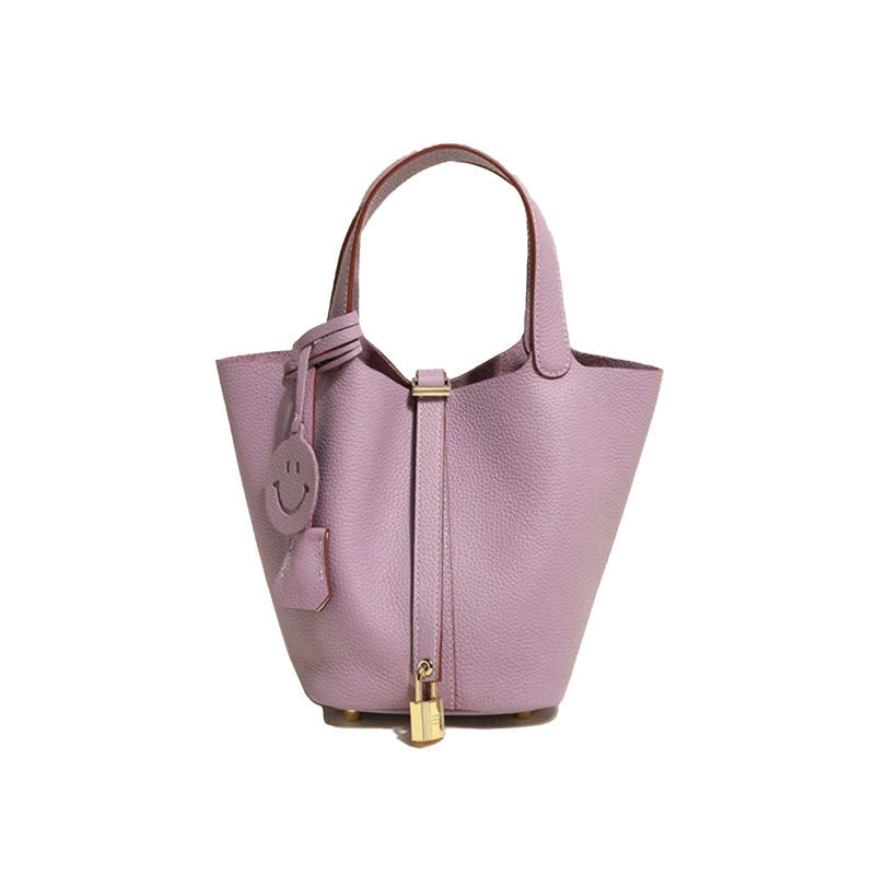Sac seau en cuir pour femme