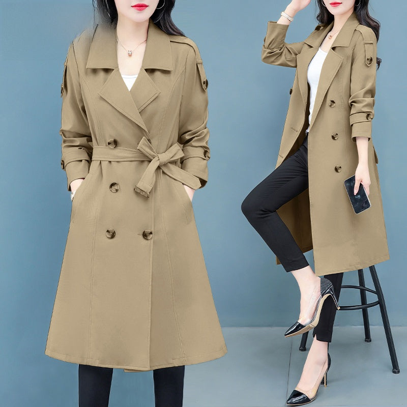Veste coupe-vent mi-longue pour femmes
