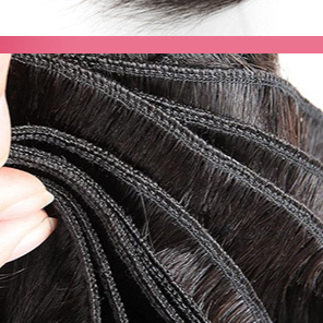 Perruque en cheveux humains lisses
