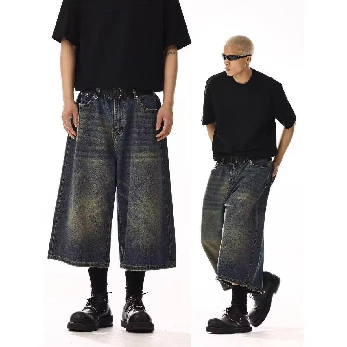 Pantalon large court et polyvalent pour les trajets quotidiens