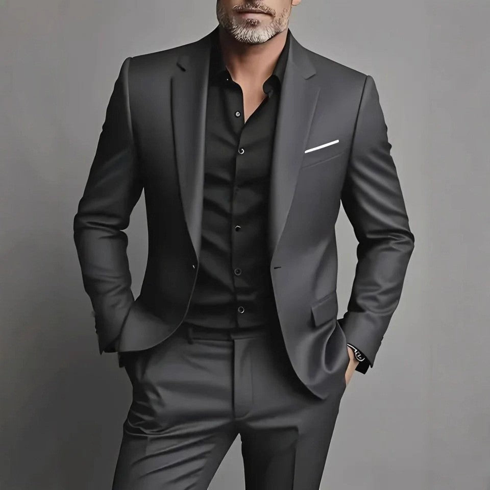Ensemble costume slim pour homme en deux pièces