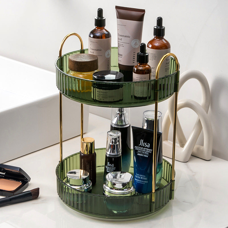 Boîte de rangement pour cosmétiques à disque rotatif