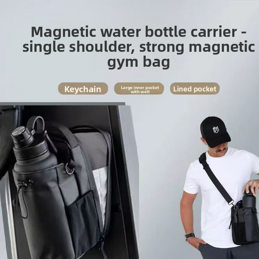 Sac bandoulière magnétique pour bouteille d'eau de fitness