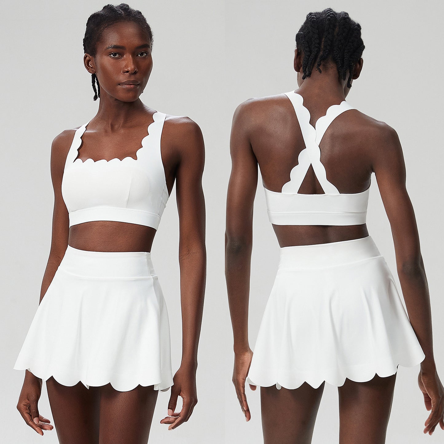 Ensemble de tennis pour femmes en deux pièces à séchage rapide