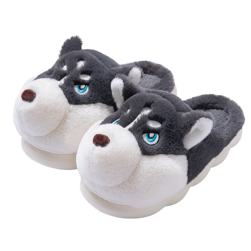Chaussons en peluche à taille épaisse