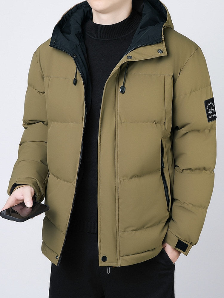 Veste d'hiver thermique coupe-vent pour homme