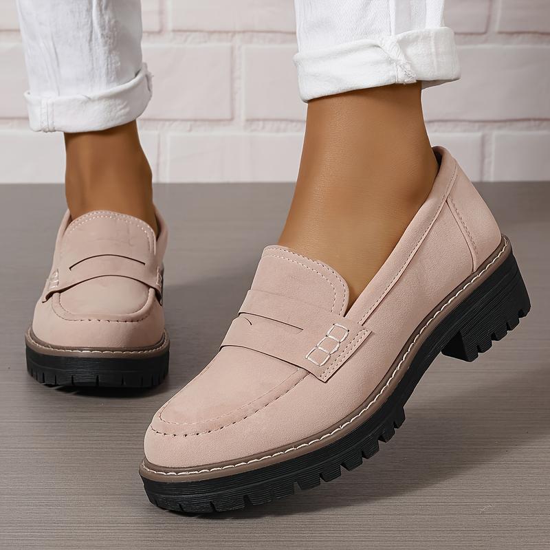 Mocassins rétro épais pour femmes
