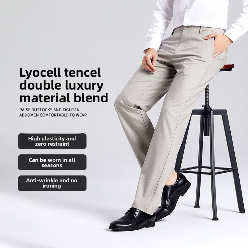 Pantalon droit décontracté pour hommes