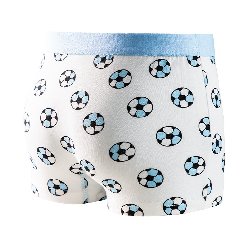 Boxers en coton pour garçons, sous-vêtements sans coutures