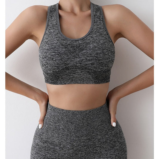 Gilet de yoga de sport hautement élastique et respirant