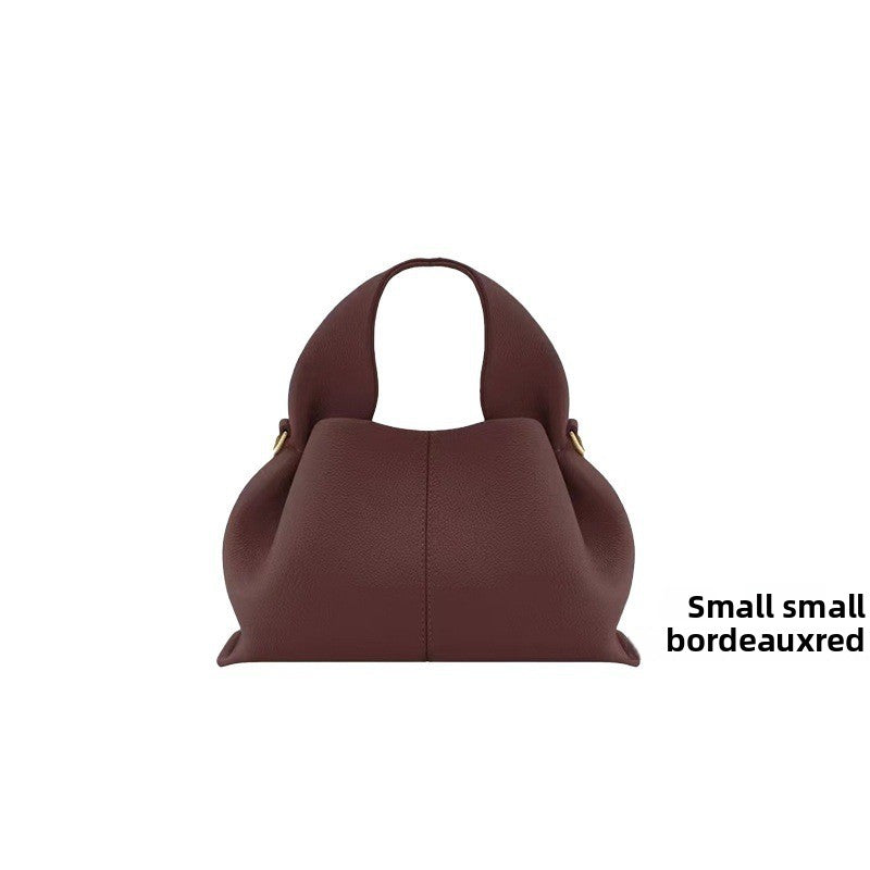 Sac bandoulière en cuir véritable à motif raviolis