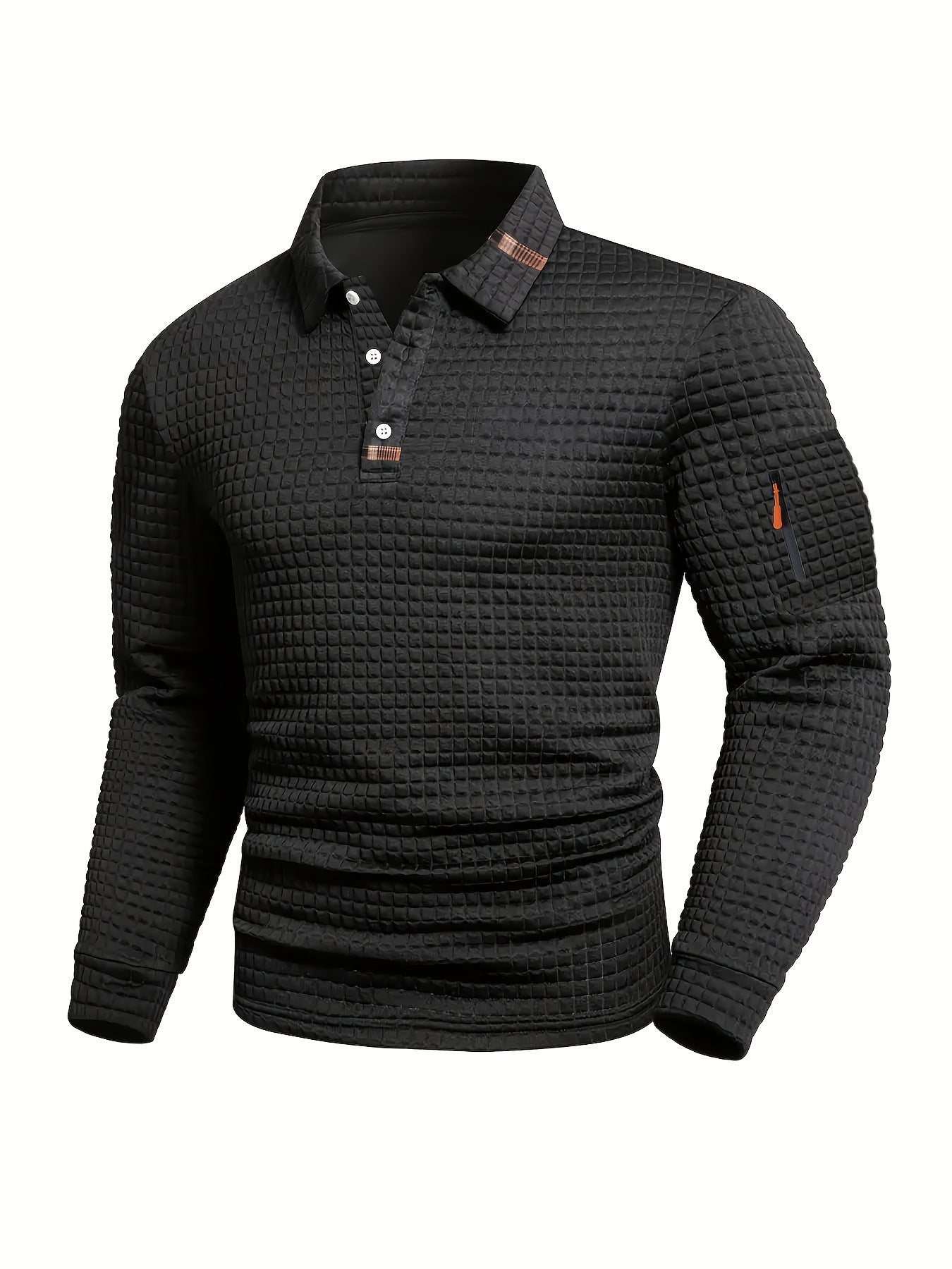 Polo patchwork en damier pour hommes