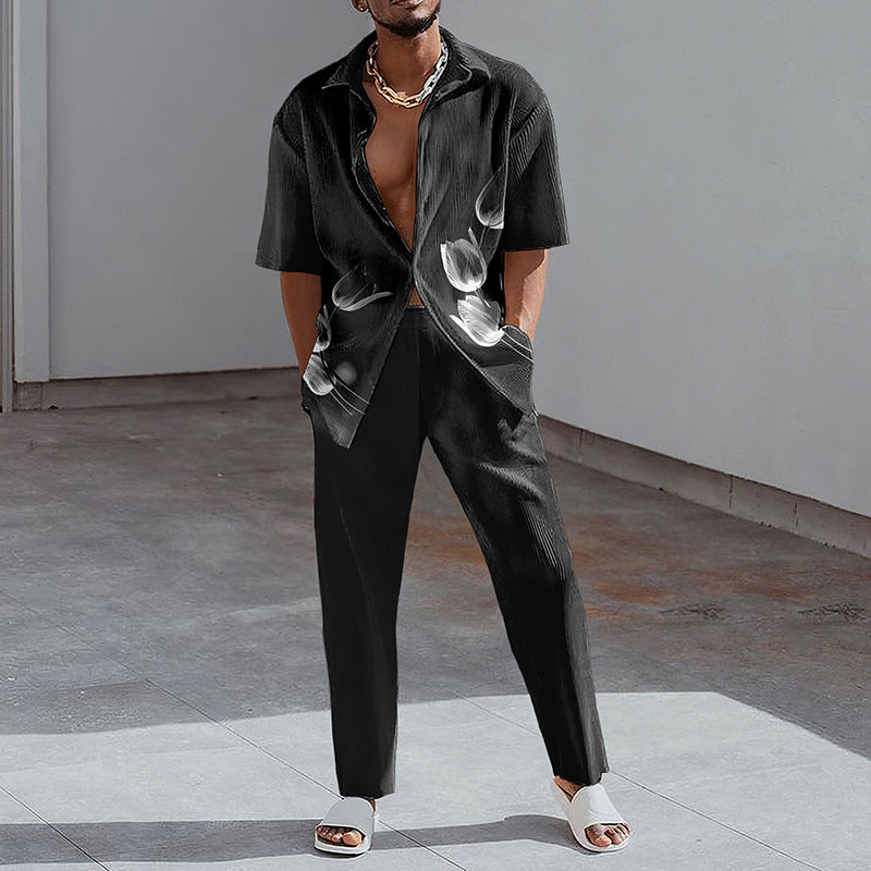 Chemise à manches courtes pour homme