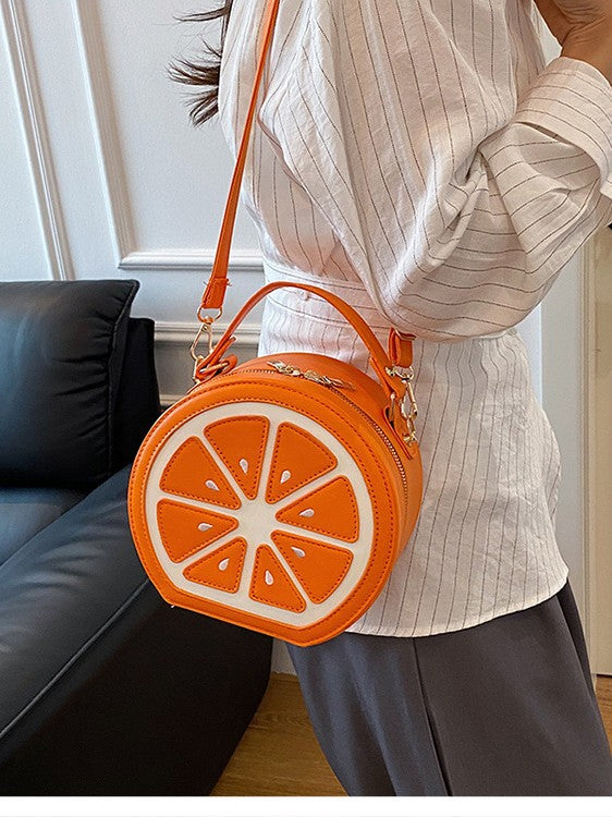Sac bandoulière orange créatif