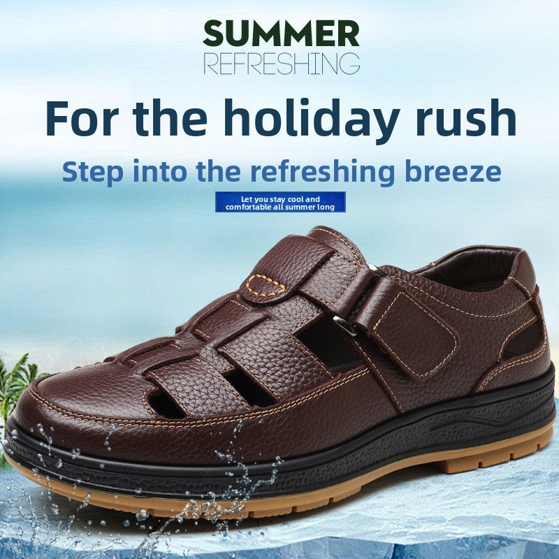 sandales en cuir pour hommes