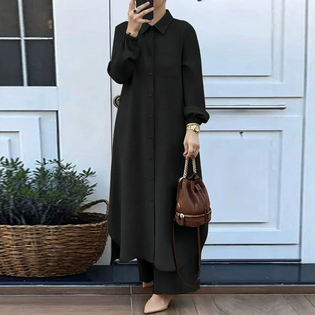 Ensemble chemise et pantalon pour femmes