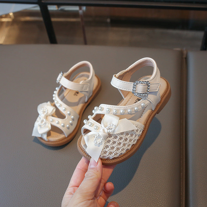 Sandales d'été pour filles avec nœud