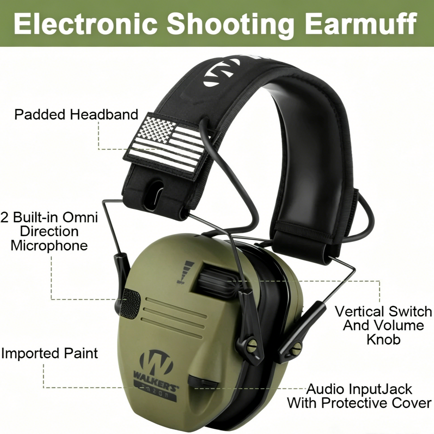 Casque antibruit tactique