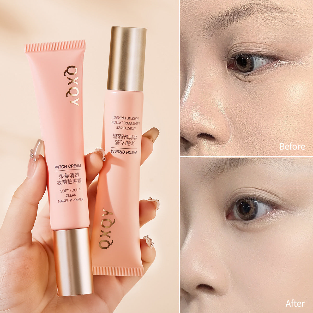 Appliquez la crème avant le maquillage.